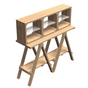 Narrow-tall-trestle-with-open-500mm-crates Narrow-tall-trestle-with-open-500mm-crates