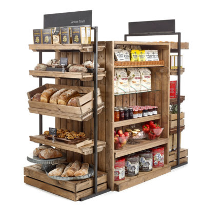 Linkshelving Rustic Display Equipment, Commercial Food Storage Shelving Systems