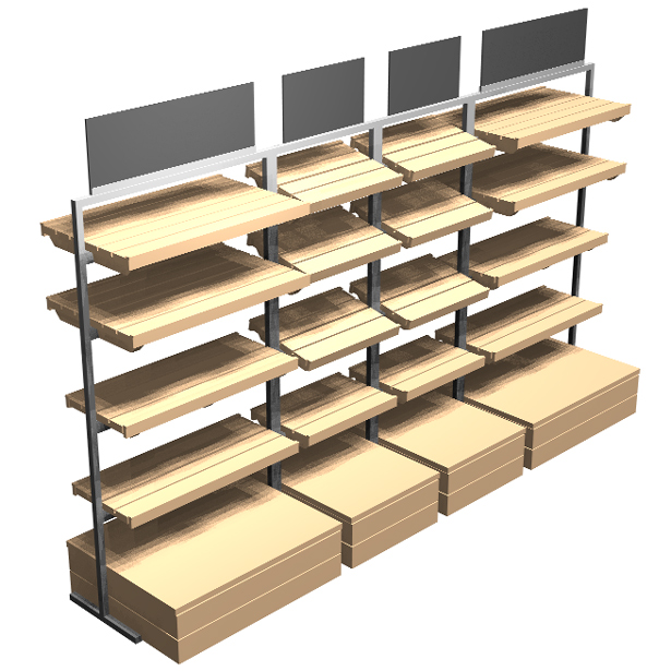 Tallboy-mid-height-shelving-with-narrow-slopers-in-the-middle