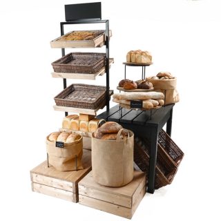 Bakery-island-with-tallboy-Black-gift-table-and-plinths2