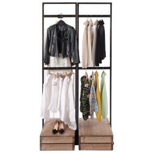 Clothes-Full-height-Tallboy-double-hanging-display-615px