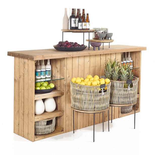 Counter-with-wicker