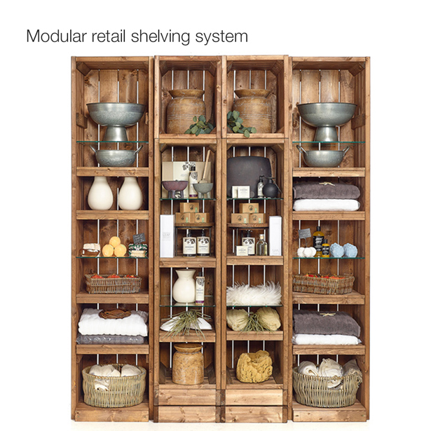 Modular-retail-shelving-system