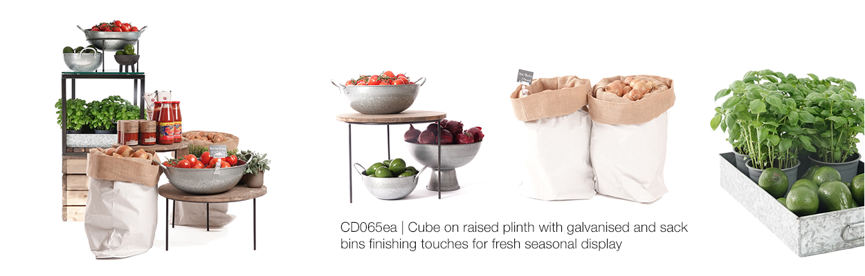 Cube-with-finishing-touches-for-seasonal-display-with-sacks-and-galvanised-bowls
